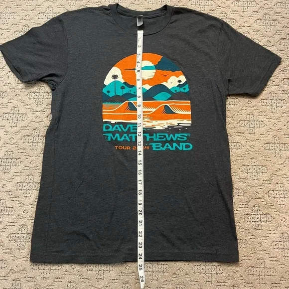 🎸 '24 Dave Matthews Band DMB Liquid Blue Ocean Soft 2 Side Tour UNWORN Soft Tee - Picture 9 of 13